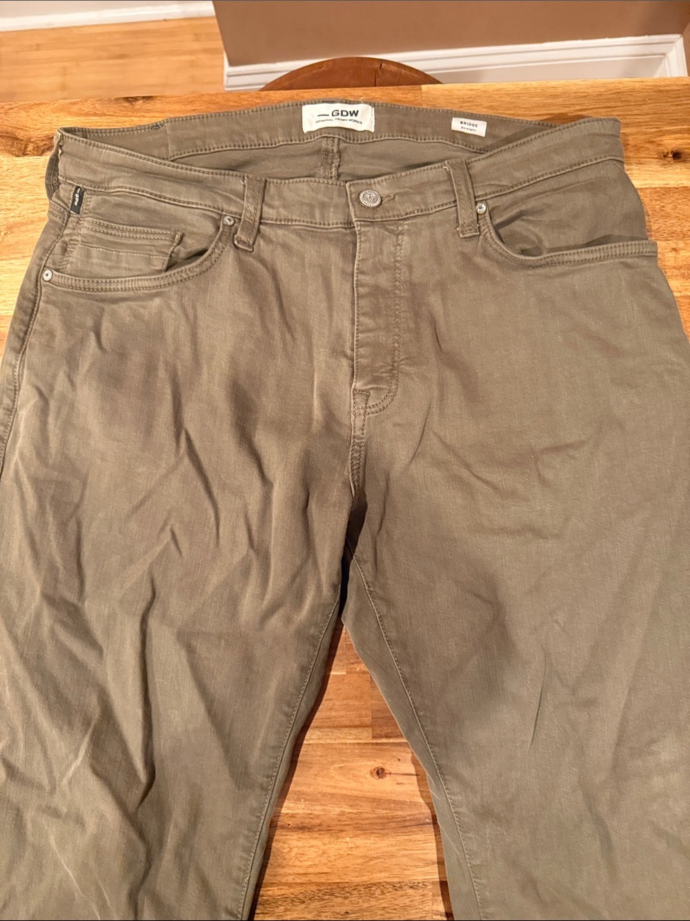 GDW Men’s Straight Fit Jeans in Light Brown